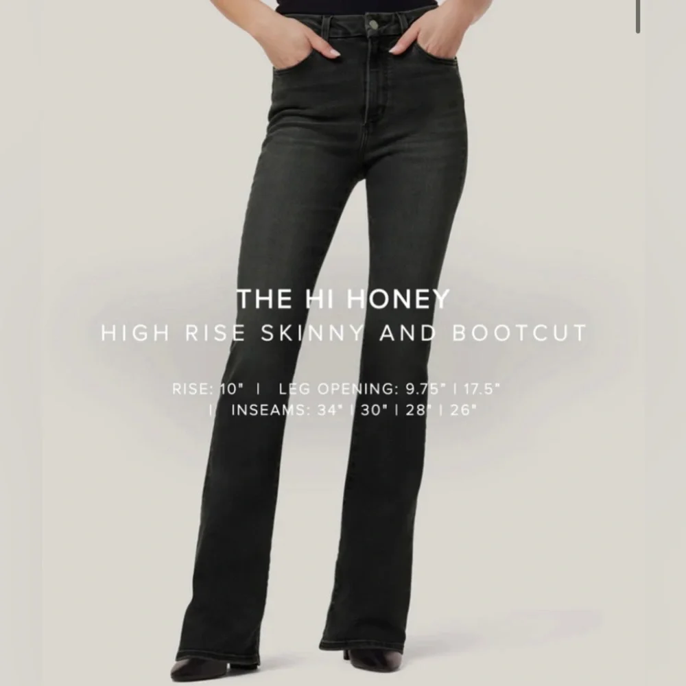 JOE’s THE HI (RISE) HONEY HIGH RISE CURVY BOOTCUT Black Jean Sz 28 - Picture 4 of 7